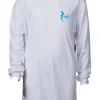 BOYS FLAMINGO LONG SLEEVE SUNSHIRT - WHITE