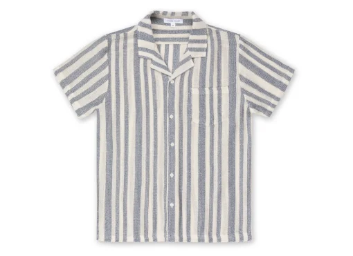 Mens Basket Weave Camp Shirt