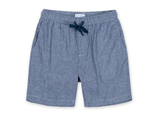 Mens Linen Short - Navy