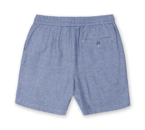 Mens Linen Short - Navy