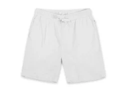 Mens Linen Short - White