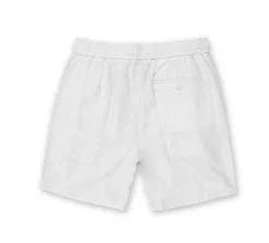 Mens Linen Short - White