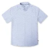 Mens Performance Printed 4-Way Stretch Button Down