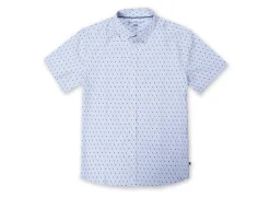 Mens Performance Printed 4-Way Stretch Button Down