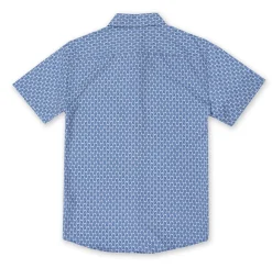 Mens Performance Printed 4-Way Stretch Button Down