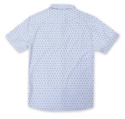 Mens Performance Printed 4-Way Stretch Button Down