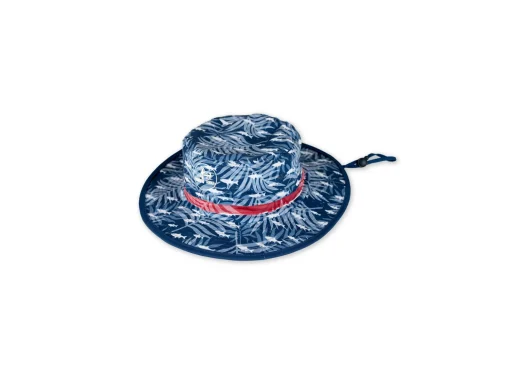 MENS PRINTED BUCKET HAT - NAVY