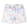 Mens Printed Swim Shorts - Ivory