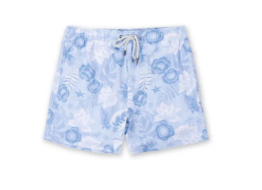 Mens Seersucker Volley Swim Shorts