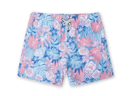 Mens Seersucker Volley Swim Shorts