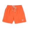 MENS SOLID SWIM SHORTS - ORANGE