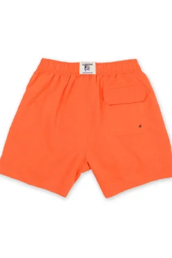 MENS SOLID SWIM SHORTS - ORANGE