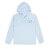 MENS SOLID TERRY HOODIE - LIGHT BLUE