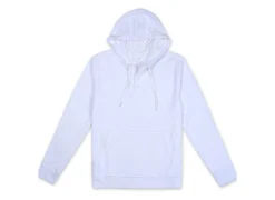MENS SOLID TERRY HOODIE - WHITE
