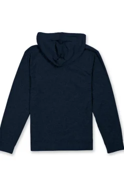 MENS SOLID TERRY HOODIE - NAVY