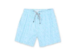 MENS SWIM SHORTS W/ DITSY PINEAPPLE PRINT - MINT